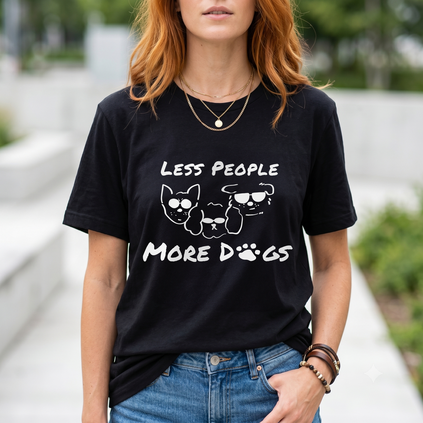 Less People More Dogs Tee